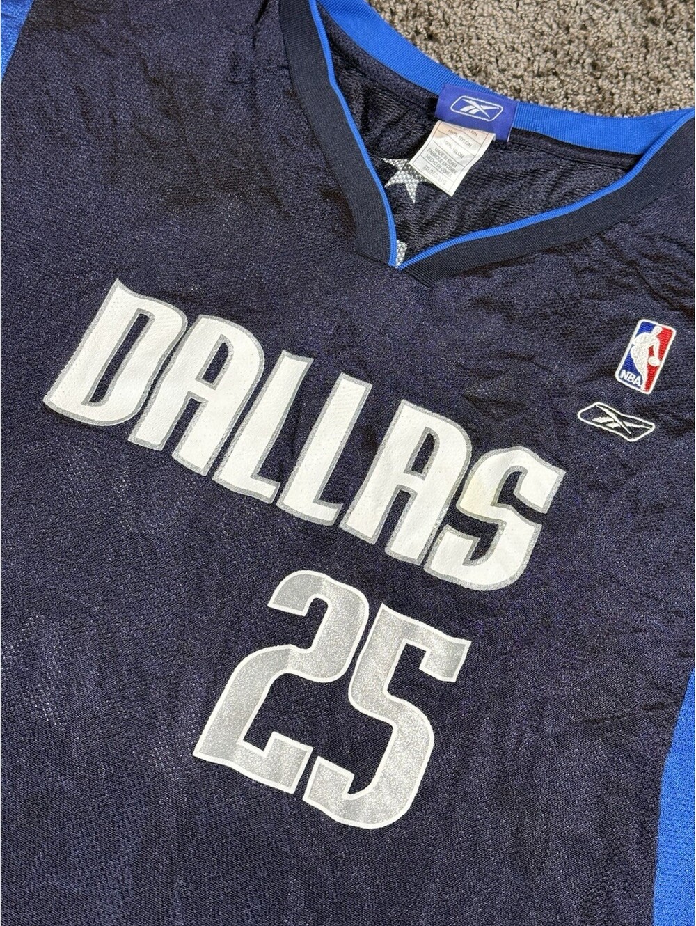 Reebok #25 Erick Dampier Dallas Mavericks Swingman Basketball Jersey 2XL